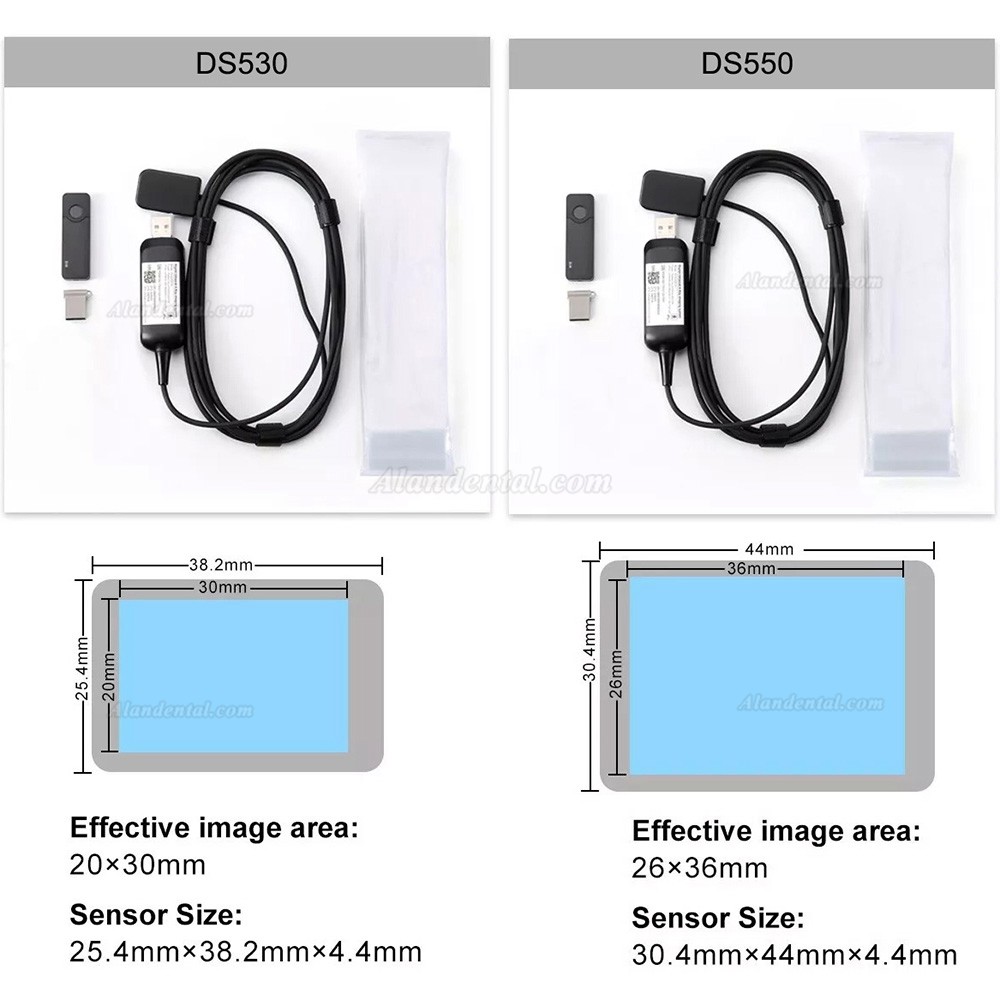 Dental Digital X-Ray Sensor Dental DS530/DS550 Image RVG X-Ray Sensor IP68 Proof